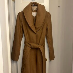 Elegant A New Day Tan Wool pea coat XS